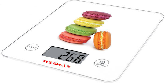 Telemax KG-652 Ψηφιακή Ζυγαριά Κουζίνας έως 5kg Πολύχρωμη