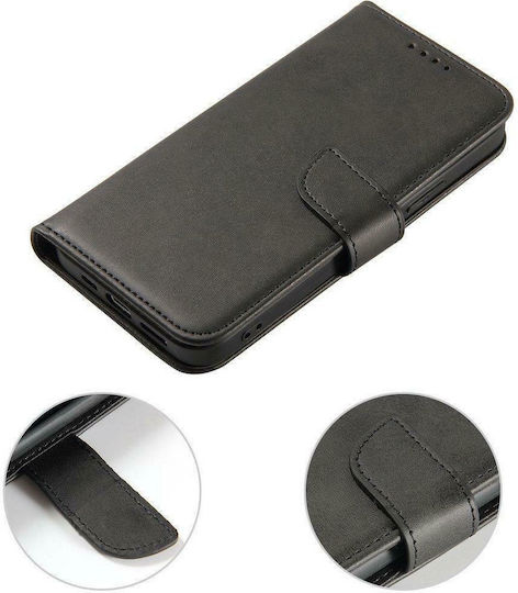 Magnet Elegant Book Δερματίνης Μαύρο (Redmi Note 9T)