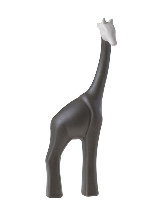 HFA Decorativă Girafa din Material Ceramic Mignon în Matt Grey 35cm 1buc