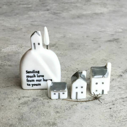 Synchronia Decorative Home made of Ceramic Material 4.5x2.4x6.2cm 1pcs
