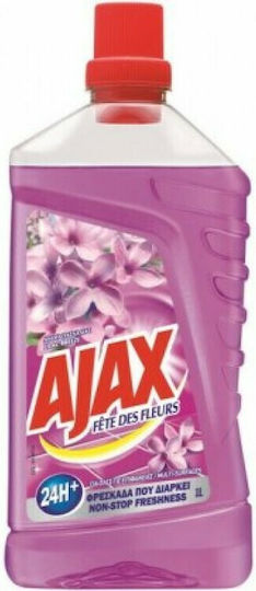 Ajax Cleaning Liquid for Floor με Αιθέρια Έλαια Άνθη Πασχαλιάς 1lt