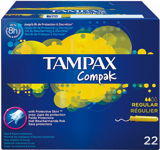 Tampax Compak Tampons for Normal Flow with Applicator 22pcs