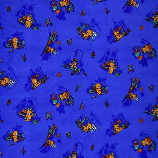 Sprintzio Funny Bear Kinder Teppich Blau 200x250cm Dicke 3mm