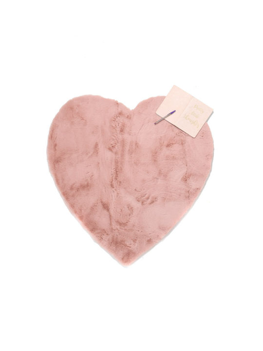 Royal Carpet Kids Synthetic Rug Heart 100 Hearts 100x100cm 23mm Pink