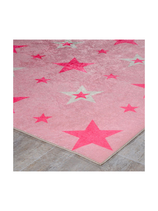 Tzikas Carpets Παιδικό Χαλί Αστέρια Ροζ 160x230cm