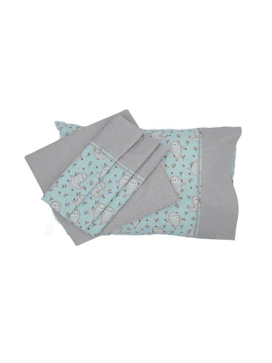 Nautica Baby Sheets Set Cradle Cotton Gray 75x110cm 2pcs 49-9704/943