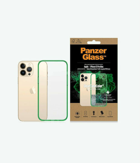 PanzerGlass ClearCase Antibacterial Limited Edition Задна корица Пластмаса Lime (iPhone 13 Pro Max) 344