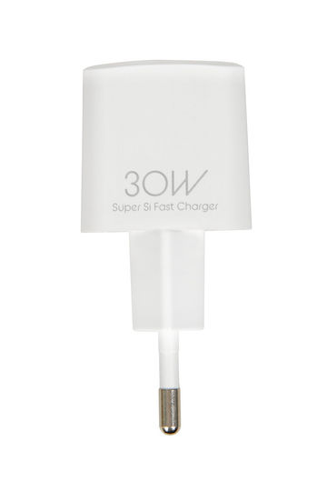 iBox Ladegerät mit USB-C Anschluss und Kabel USB-C 30W Stromlieferung Weißs (C-38)