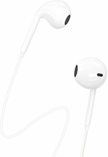 Dudao X3C Earbuds Handsfree με Βύσμα USB-C Λευκό