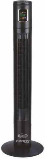 Argo Fanny Tower Ανεμιστήρας Πύργος 48W με Τηλεχειριστήριο Μαύρος