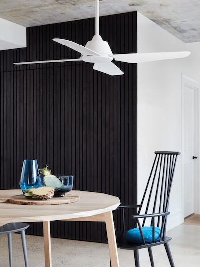 Lucci Air Aria Deckenventilator 122cm mit Leuchte Weiß
