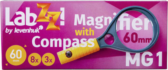 Levenhuk Labzz MG1 Magnifying Lense με Πυξίδα (3x - 8x) LEV-
