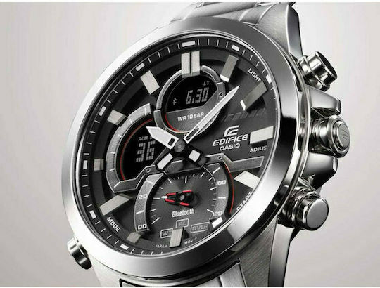 Casio Edifice ECB-30D-1AEF Stainless Steel 52mm Waterproof Smartwatch (Silver)