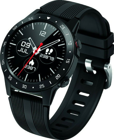 MaxCom FW37 Argon Smartwatch mit Pulsmesser (Schwarz)