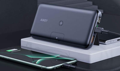 Aukey PB-WL03 Power Bank 20000mAh 18W with USB-A Port and USB-C Port Power Delivery / Quick Charge 3.0 Black