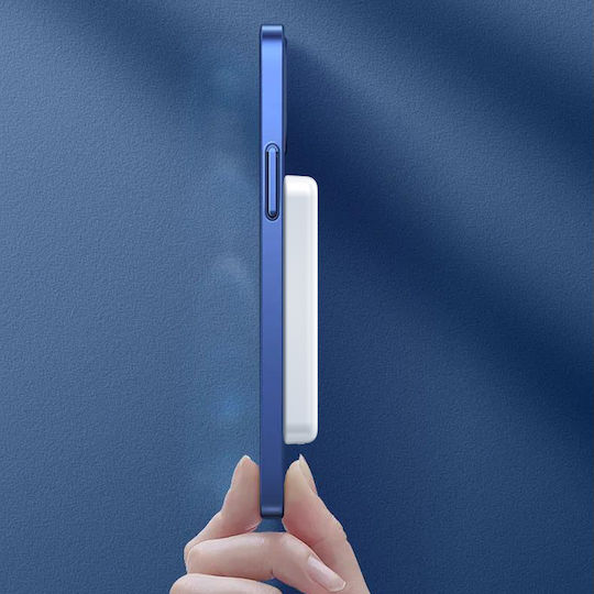 Dudao K14S MagSafe Power Bank 5000mAh 10W με Θύρα USB-C Λευκό
