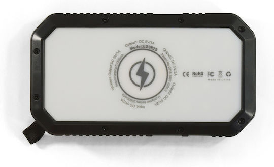 Relags Solar 20 Power Bank 20000mAh με 3 Θύρες USB-A Μαύρο