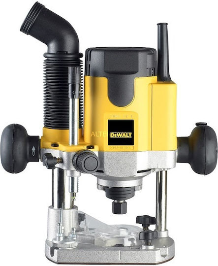 DEWALT DW622KT-QS Plunge Router 1400W cu Control al Vitezei și cu Sistem de Aspirație