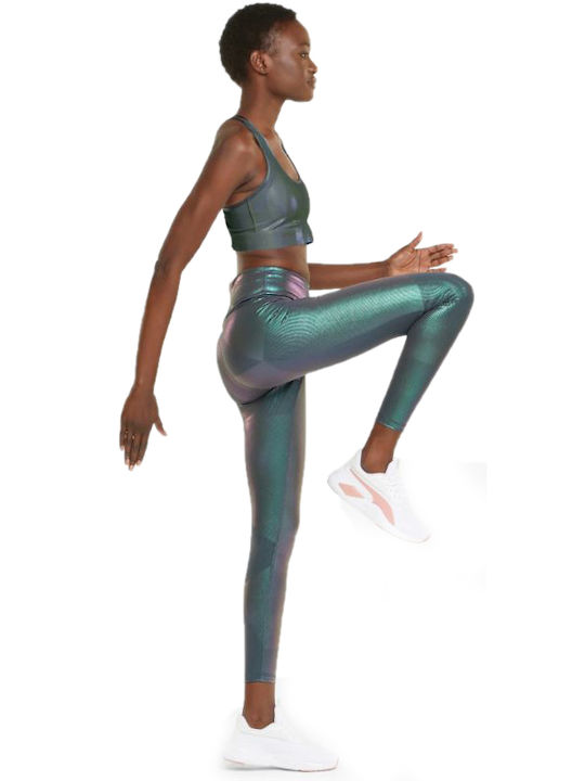 Concept 7/8 Training Γυναικείο Cropped Κολάν Ψηλόμεσο Dark Slate/Iridescent print
