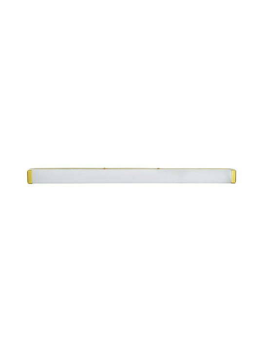GloboStar Renata Modern Lamp Bathroom with Integrated LED and Natural White Light Gold 60x5.5cm