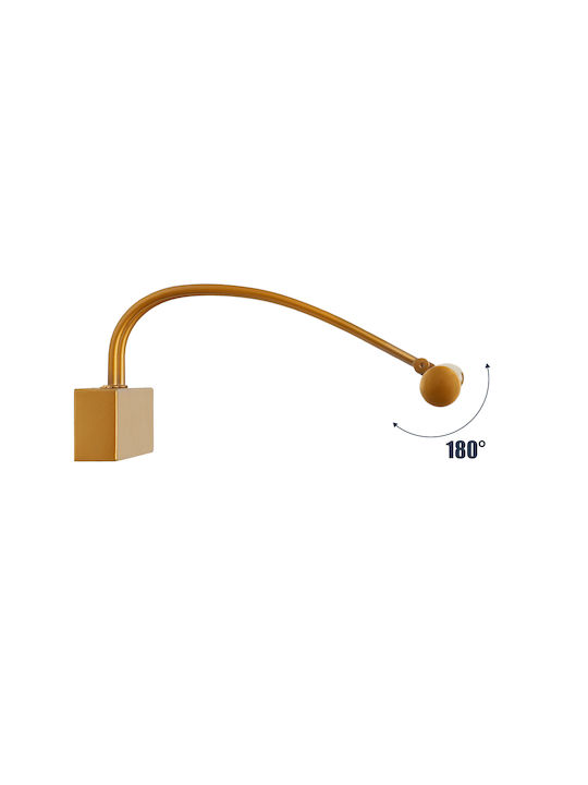 GloboStar Laura Modern Lamp Bathroom with Integrated LED and Natural White Light Copper 60x13cm