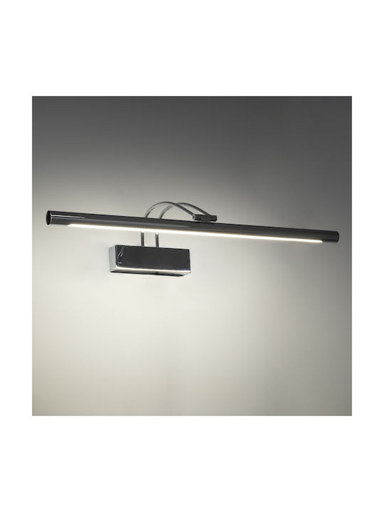 GloboStar Laura Modern Lamp Bathroom with Integrated LED and Natural White Light Silver 60x13cm