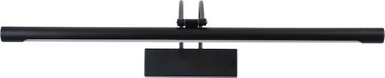GloboStar Laura Modern Leuchte Badezimmer mit Integrierter LED und Neutralweißes Licht Schwarz 60x13cm