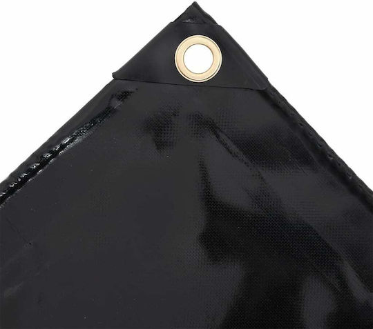 vidaXL Waterproof Tarpaulin 650gr/m² 3.5x2.5m. Heavy Duty Black