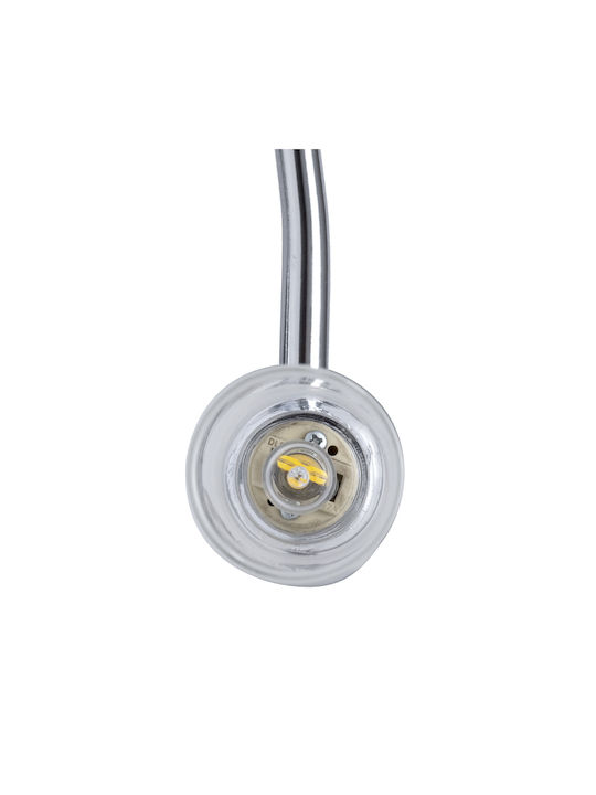 GloboStar Paola Modern Lamp Bathroom with Socket G9 Silver 31x15cm