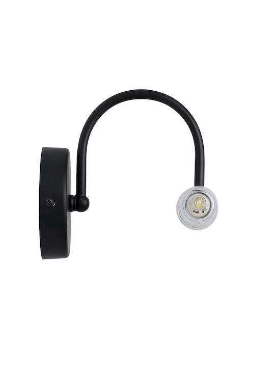 GloboStar Paola Modern Lamp Bathroom with Socket G9 Black 31x15cm