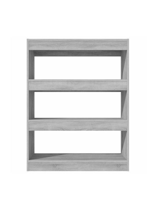 Grey Sonoma Bookcase 80x30x103cm