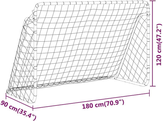 vidaXL Football Goal 180x90x120cm 1 Piece