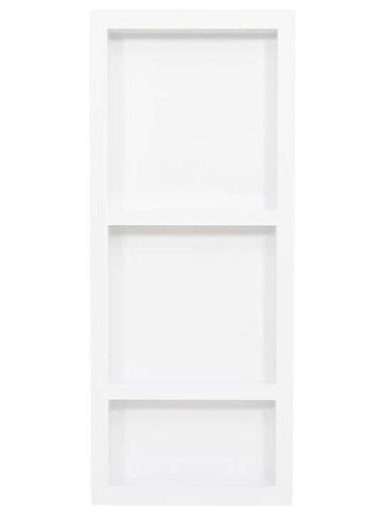 vidaXL Wall Mounted Bathroom Shelf Plastic with 1 Shelf 99x41x9cm