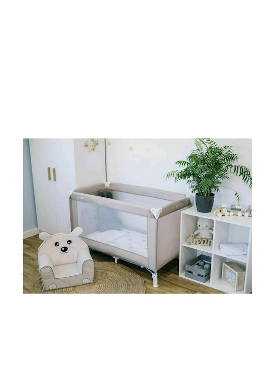 FreeOn Playpen with Mattress Beige 120x60cm