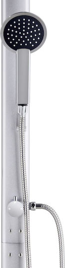 vidaXL Pool Shower from Aluminum 62x62cm Silver