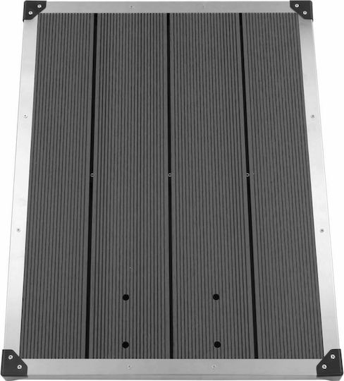 vidaXL Pool Shower from Aluminum 62x62cm Silver