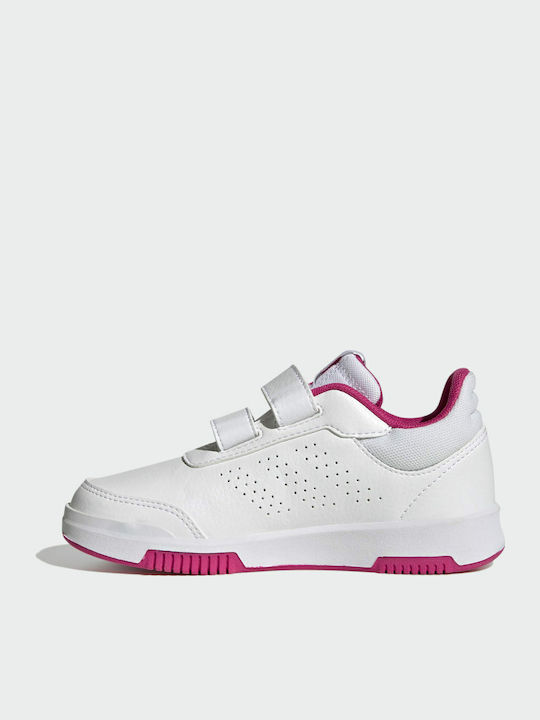 Tensaur Sport Training Hook and Loop Παιδικά Sneakers με Σκρατς Cloud White / Team Real Magenta / Core Black