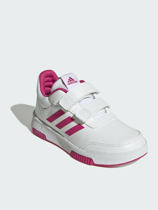 Tensaur Sport Training Hook and Loop Παιδικά Sneakers με Σκρατς Cloud White / Team Real Magenta / Core Black