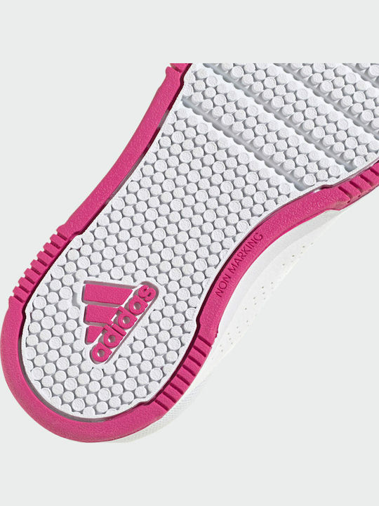 Tensaur Sport Training Hook and Loop Παιδικά Sneakers με Σκρατς Cloud White / Team Real Magenta / Core Black