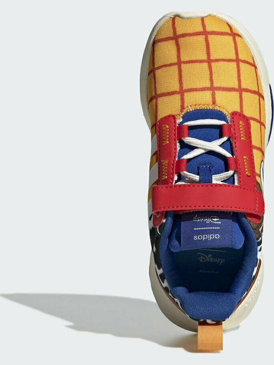 X Disney Racer TR21 Toy Story Woody Παιδικά Sneakers με Σκρατς Semi Solar Gold / Off White / Royal Blue