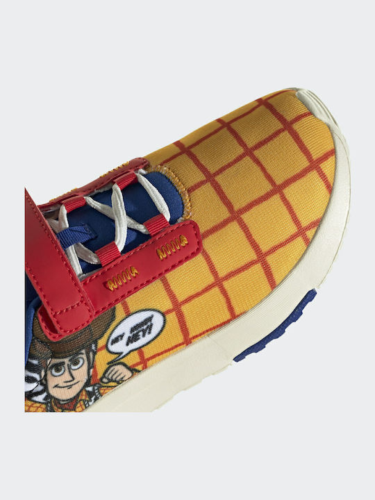 X Disney Racer TR21 Toy Story Woody Παιδικά Sneakers με Σκρατς Semi Solar Gold / Off White / Royal Blue