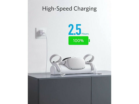 Anker Oculus Quest 2 Charging Dock Stație de încărcare pentru 1 controller VR (realitate virtuală) Alb