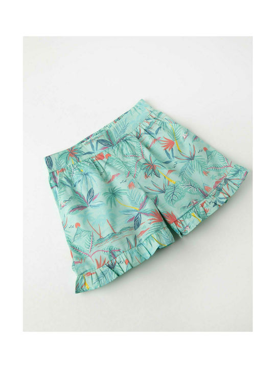 Zippy printed shorts 'TROPICAL' aqua/green