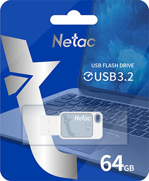 Netac UA31 64GB USB 3.2 Stick Albastru