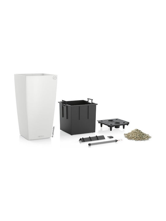 Lechuza Cubico Self-watering Pot Plastic 30x30x56cm.