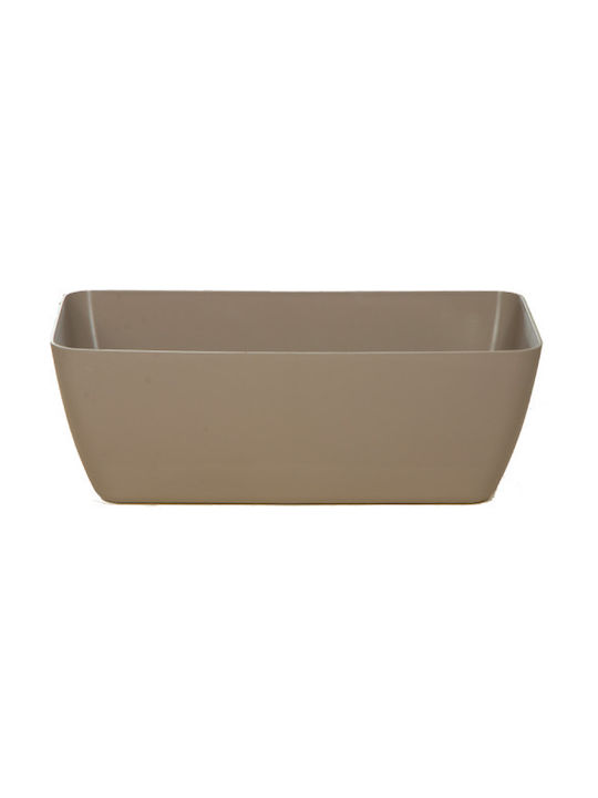 Miltoplast Naxos Planter Box Plastic Gri 60x20x16cm.