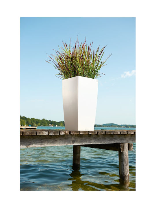 Lechuza Cubico Self-watering Pot Plastic 30x30x56cm.