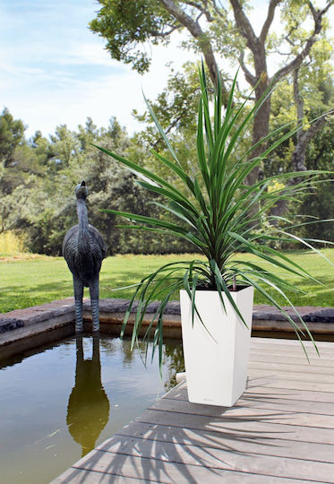 Lechuza Cubico Self-watering Pot Plastic 30x30x56cm.