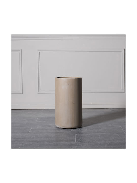 Supergreens Rocky Flower Pot In Beige Colour 27x50cm