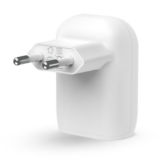 Belkin Mobile Phone Charger With USB-C Port And USB-C - Lightning Cable 30W Power Delivery White (WCA005VF1MWH-B5)